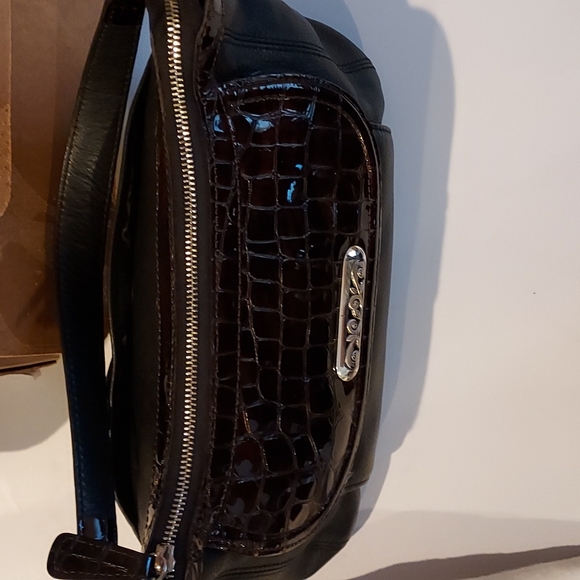 Women's Vintage Brighton #E593527 Black Pebble Leather Shoulder Handbag 💥💥 - Picture 2 of 16